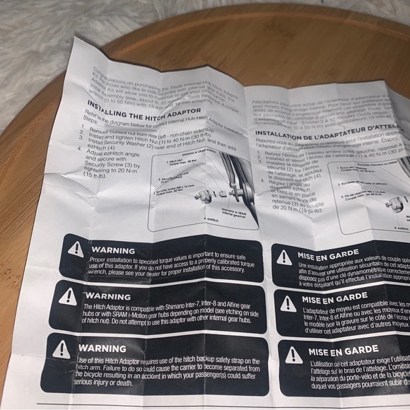 Thule Internal Hub Hitch Adapter - Picture 4 of 5